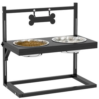 Pawhut Comedero Elevado Para Perros 
