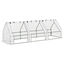 Outsunny Invernadero de Terraza Jardín 270x90x90 cm Tipo Caseta de Acero con 3 Ventanas Enrollables Vivero Casero para Cultivo de Plantas Verduras Flores Blanco, , large indicador imagen numero 1