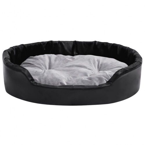 Vidaxl sof&aacute; acolchado antideslizante ovalado gris para perros, , large Imagen numero 4