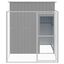 vidaXL Caseta perro corral acero galvanizado gris claro 165x1271x181cm, , large indicador imagen numero 11