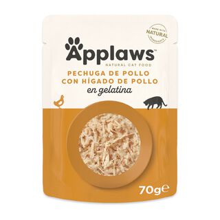 Applaws Pollo y Hígado en gelatina sobre para gatos