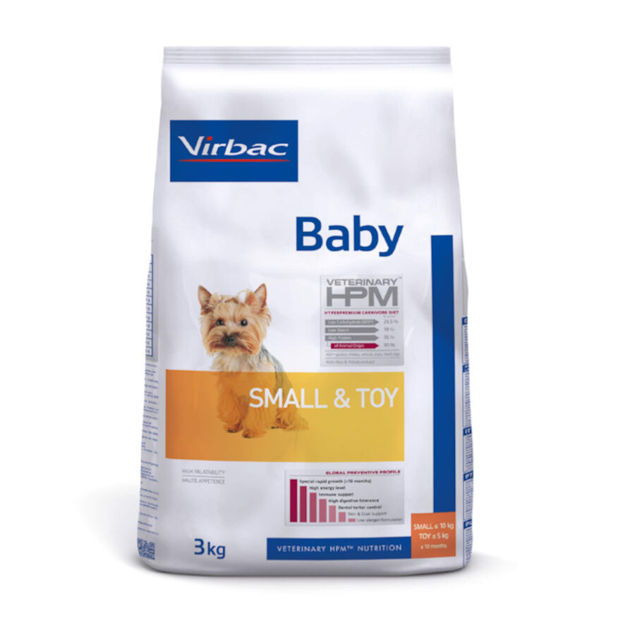 3 kg Virbac Veterinary HPM Baby Small & Toy pienso para cachorros, , large Imagen numero 1