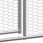 Vidaxl gallinero de exterior plateado para animales, , large indicador imagen numero 4