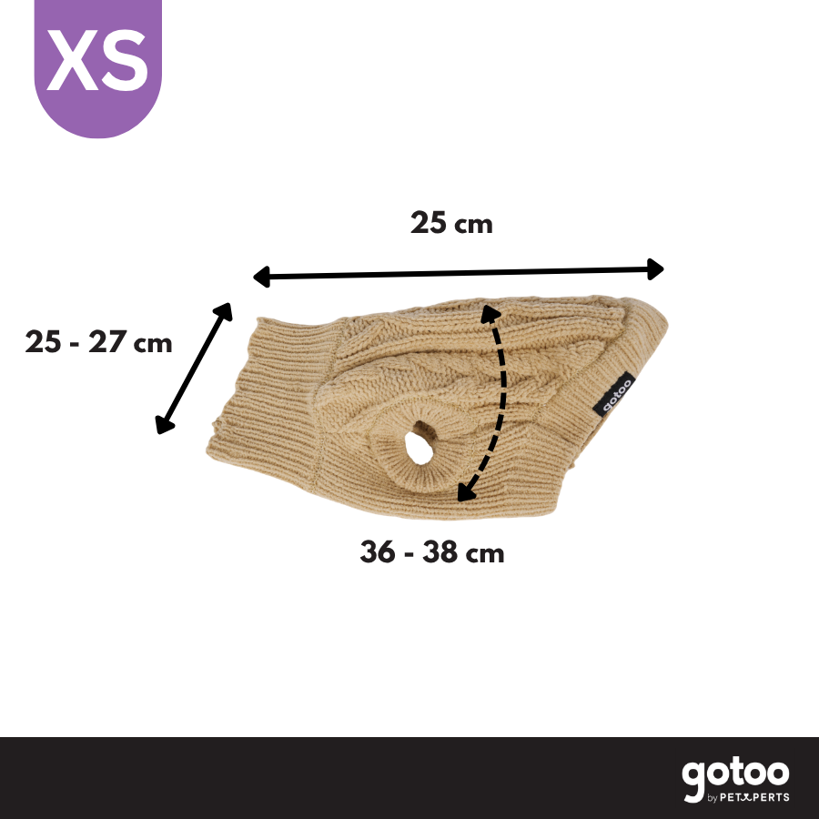 Gotoo Jersey de Punto Marr&oacute;n para perros, , large Imagen numero 4