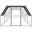 Vidaxl gallinero de acero plateado, , large indicador imagen numero 10