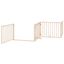 vidaXL Puerta para perros plegable 4 paneles madera de álamo 320 cm, , large indicador imagen numero 4