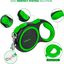 Edipets correa extensible ajustable con sistema de frenado verde y negro para perros, , large indicador imagen numero 2
