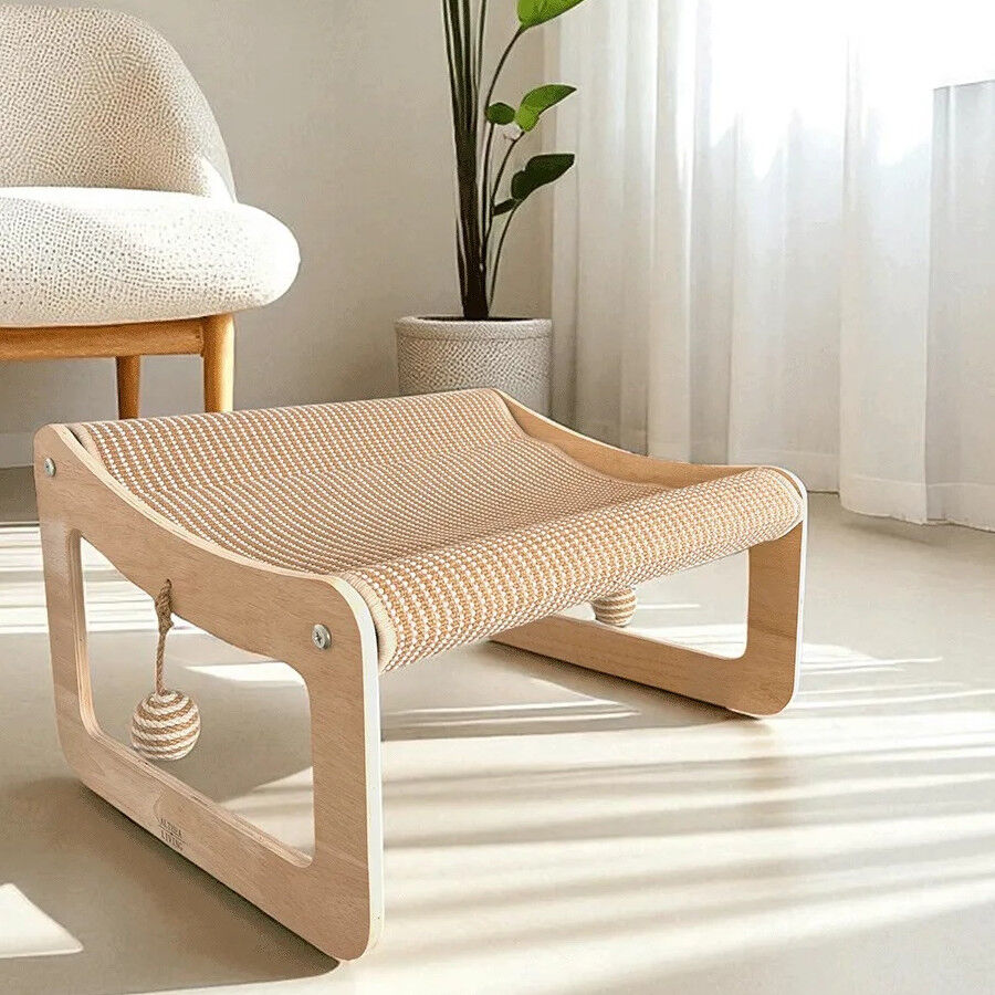 Althea Living - Hamaca Cala Serena, madera y cuerda de yute para rascar, , large Imagen numero 2