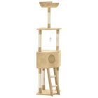 Rascador para gato con poste de sisal color Beige, , large image number null