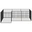 vidaXL Corralito para perros con 4 paneles acero galvanizado negro, , large indicador imagen numero 16