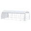 Outsunny Invernadero de Túnel de Jardín 6x3x2 m con Puerta y 12 Ventanas Enrollables de Polietileno 140 g/m² y Acero Galvanizado para Cultivos Plantas Flores Blanco, , large indicador imagen numero 1