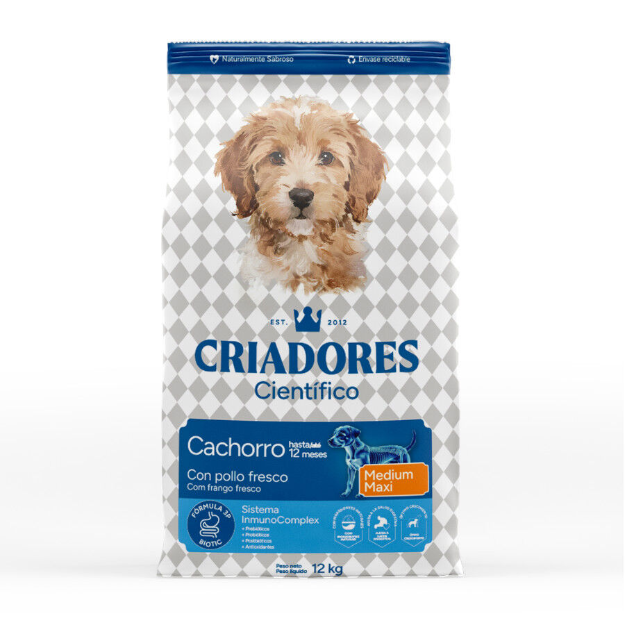Criadores Cient&iacute;fico Medium Maxi Pienso Pollo para cachorros, , large Imagen numero 1