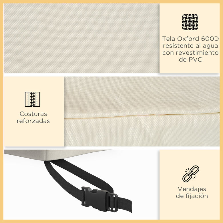 Outsunny Funda Protectora beige de Banco de 3 Plazas para jardín thumbnail