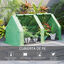 Outsunny Invernadero de Jard&iacute;n Terraza 180x90x90 cm Tipo Caseta Tubo de Acero con 2 Ventanas Enrollables Vivero Casero para Cultivo Plantas Verduras Verde, , large indicador imagen numero 4