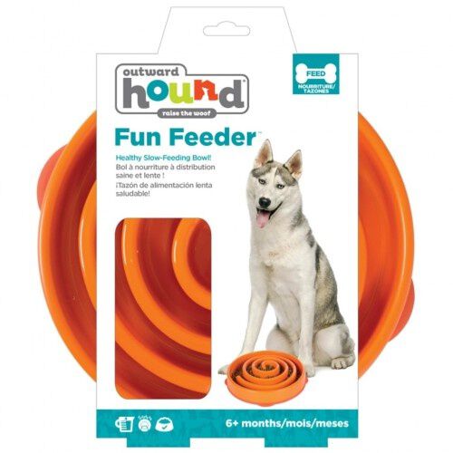 Comedero lento Slo Bowl para perros color Naranja, , large Imagen numero 5
