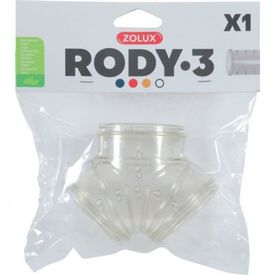 Zolux tubo en y transparente para jaula de roedores