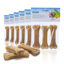 Nobleza - Hueso Prensado para Perros Fortalecedor de Dientes Stick Dental Dog Snack, Hueso de Nudillos de Cuero Crudo, Hueso para morder, 15cm,12pcs, , large indicador imagen numero 6