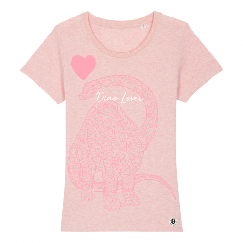 Camiseta Mujer Dino Lover color Rosa, , large Imagen numero 1