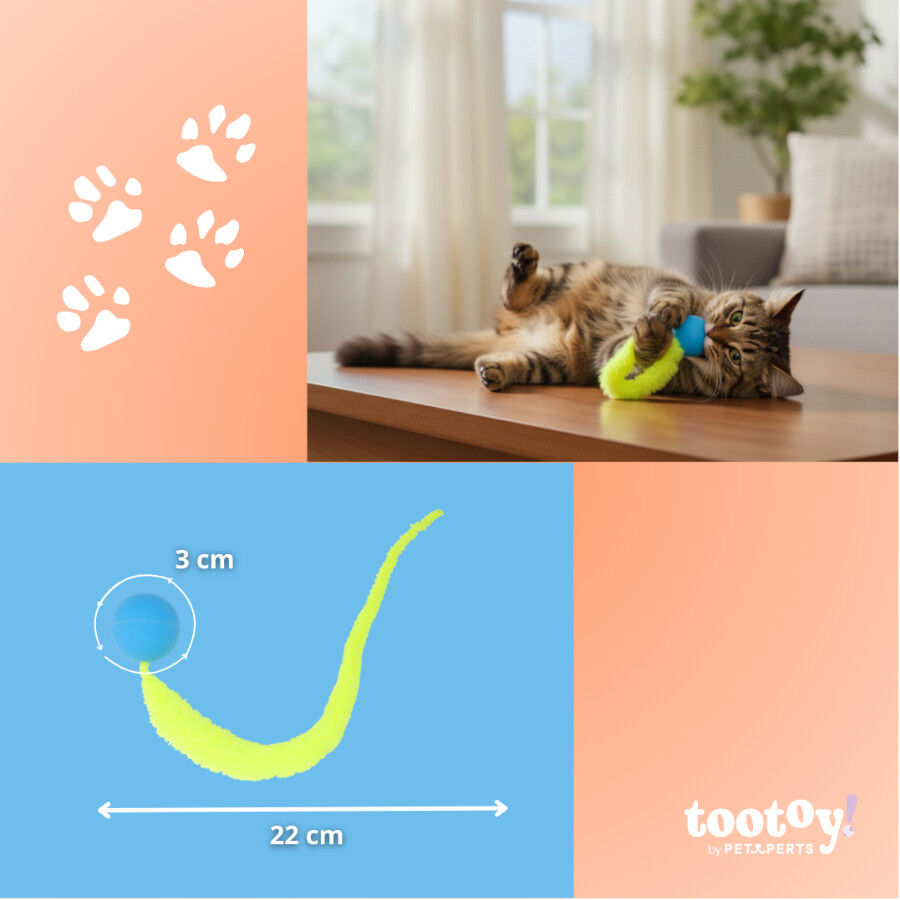 Tootoy! Pelota Interactiva con Cola para gatos, , large Imagen numero 4