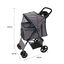 Cochecito Tartán Azul Plegable para Mascotas con Cubierta lluvia Carrito Perros Gatos, , large indicador imagen numero 5