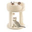 COSTWAY Árbol Rascador para Gatos, Altura 53 cm, Torre para Gatos 4 en 1 con Plataforma, Base Acolchada, Bola de Juguete y Cuerda de Sisal, Poste de Rascado (Beige), , large indicador imagen numero 1