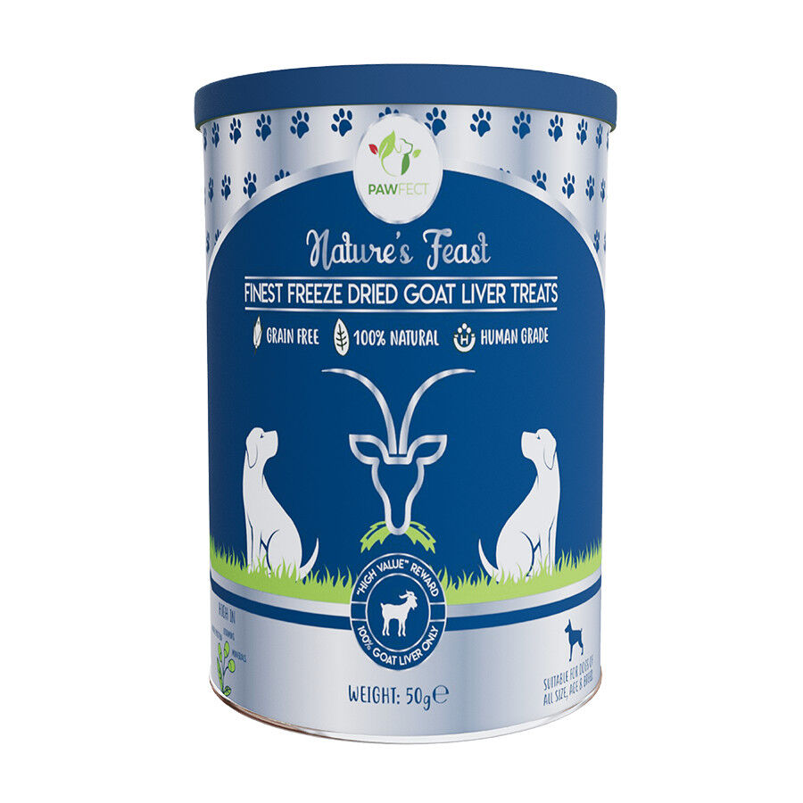 Golosinas liofilizadas para perros: h&iacute;gado de cabra (50 g/1,76 oz), , large Imagen numero 1