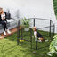 PawHut Parque para Perros de 6 Paneles de 80 cm de Altura, Vallas para Perros de Acero Plegable, con Puerta, para Interior y Exterior, Negro, , large indicador imagen numero 2