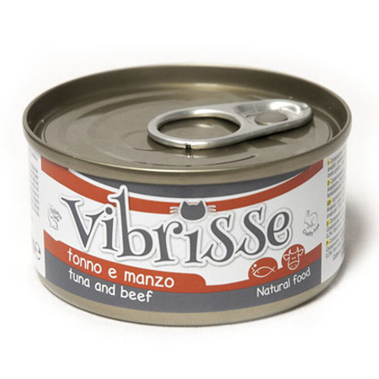 70 g Croci Vibrisse Atún y Ternera lata para gatos