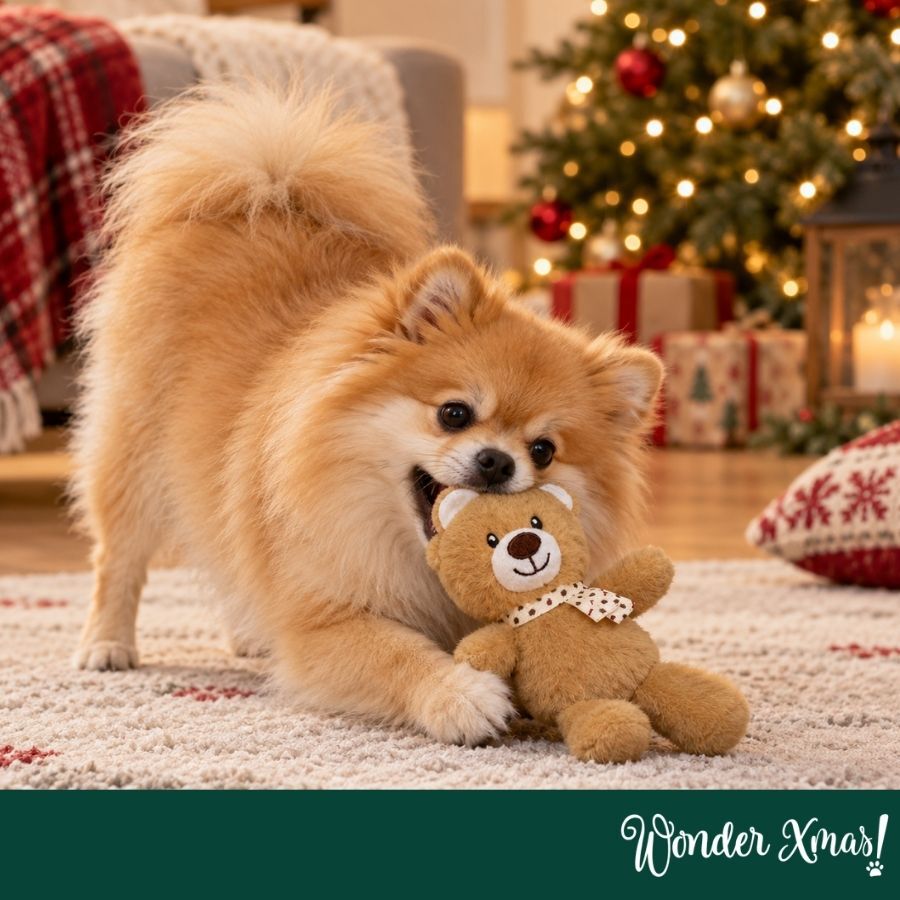 Wonder Christmas Oso Caramelo Peluche para perros, , large Imagen numero 2