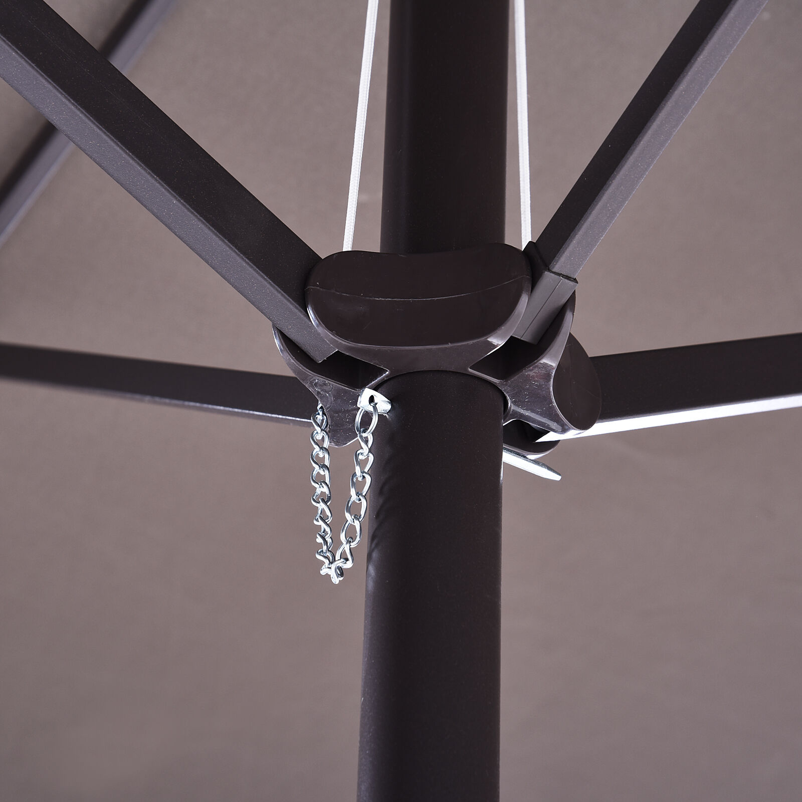 Outsunny Sombrilla Parasol Doble para Jard&iacute;n color Gris, , large Imagen numero 5