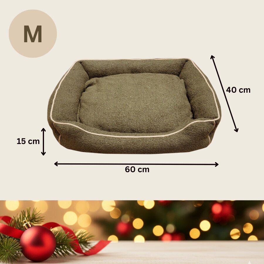 Wonder Christmas Cama Navide&ntilde;a Marr&oacute;n para perros, , large Imagen numero 4