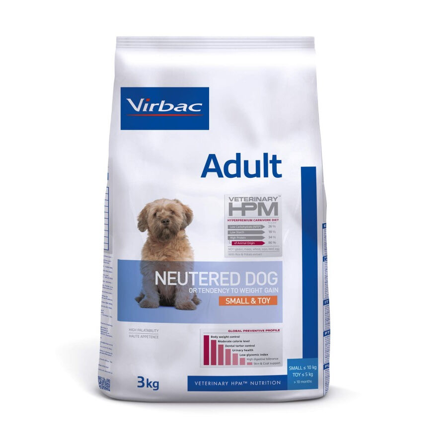 3 kg Virbac Adult Neutered SmallyToy HPM Pienso para perros, , large Imagen numero 1