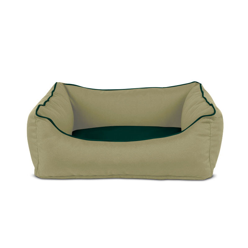 Gauty Cama para Perros y Gatos  Tela Impermeable - Beige y verde, , large Imagen numero 1