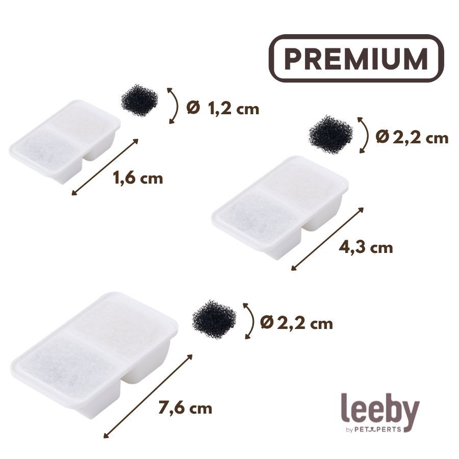 Leeby Set 3 Recambios de Filtros para Fuente de perros y gatos, , large Imagen numero 4