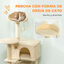 PawHut Árbol para Gatos Beige, , large indicador imagen numero 10
