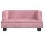 vidaXL Cama para perros de terciopelo rosa 80x45x30 cm, , large indicador imagen numero 7