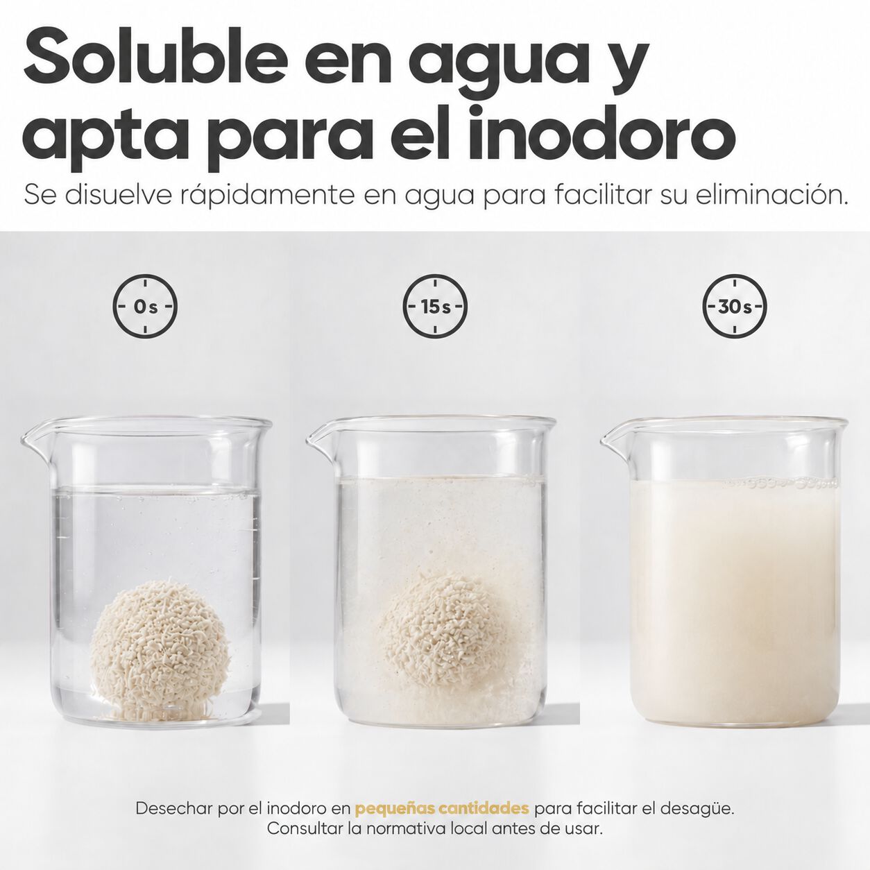 FUKUMARU Arena para Gatos Mixta de Yuca y Tofu &ndash; Aglomeraci&oacute;n R&aacute;pida y Firme, Sin Polvo, Biodegradable, Aroma Natural a Gardenia, Gr&aacute;nulo de 2 mm, , large Imagen numero 5