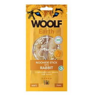 Woolf Earth Noohide L Barrita Con Conejo para perros