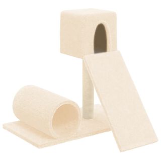 VidaXL Rascador pequeño con cueva y tunel para gatos