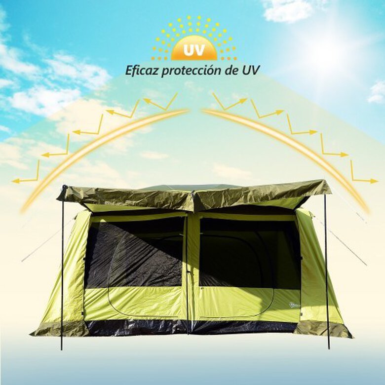 Tienda de campaña familiar Outsunny color Verde, , large image number null