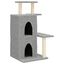 vidaXL Rascador para gatos con postes de sisal gris claro 97 cm, , large indicador imagen numero 1