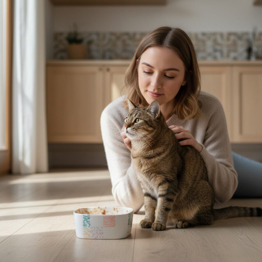 12 Latas x 70 g Dibaq Sense Lata Pollo y Salm&oacute;n con manzana para gatos, , large Imagen numero 4