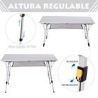 Mesa plegable de Aluminio Outsunny color Gris, , large image number null