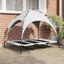 vidaXL Cama para Perros con Dosel Sofá Silla Tela Oxford y Acero Gris, , large indicador imagen numero 6