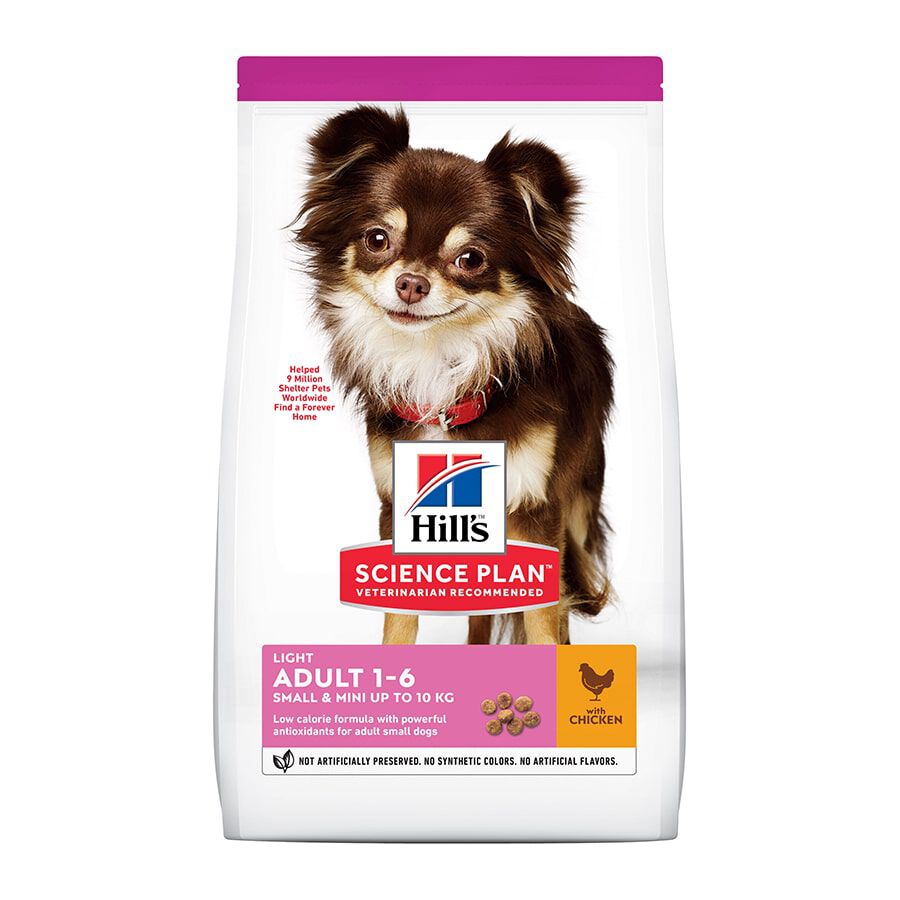 Hill&#039;s Science Plan Light Adult Small y Mini Pollo pienso para perros
