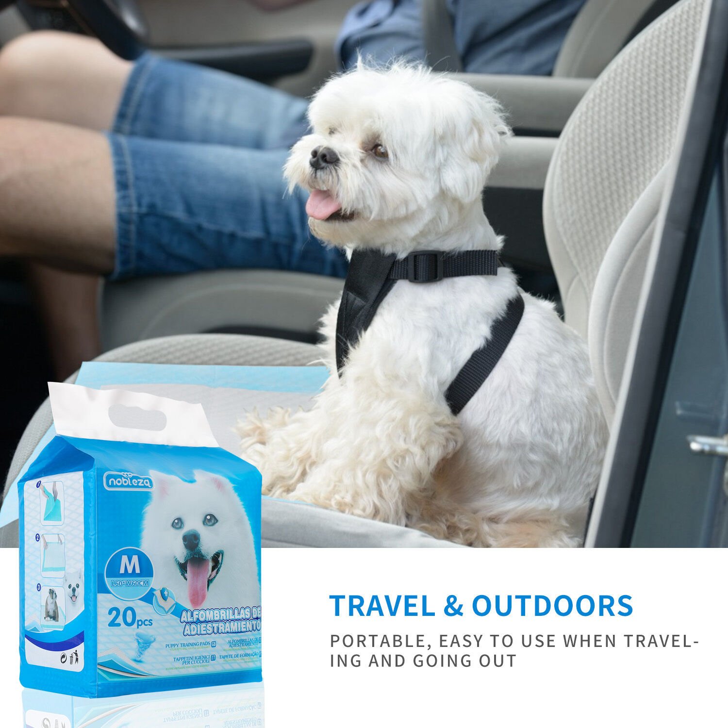 Nobleza Empapadores alfombrilla super absorbente para perros thumbnail