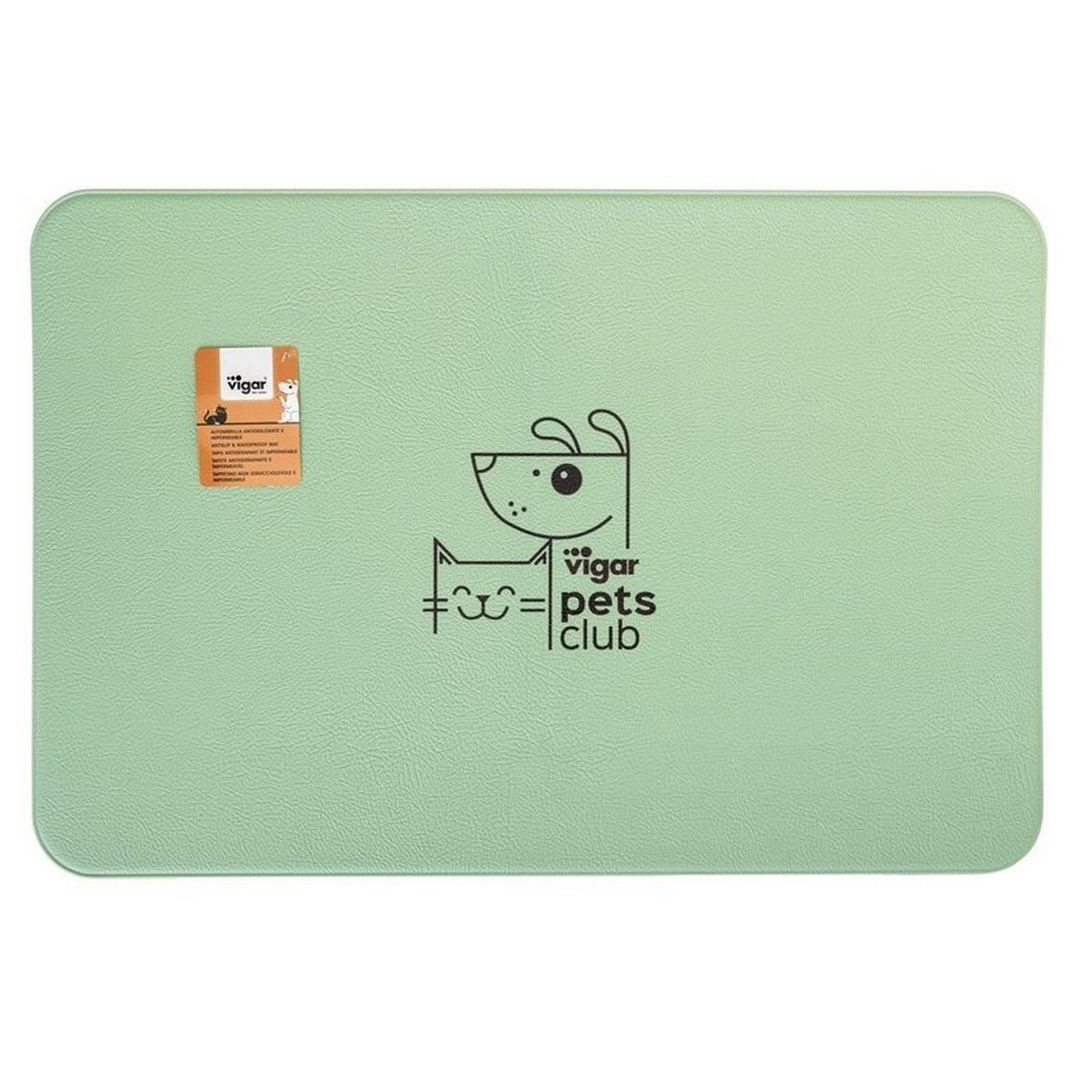 Vigar Pets Club Alfombrilla verde para comederos para perros thumbnail