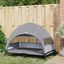 vidaXL Cama Elevada para Perros Manual Gris claro 127 x 81 x 108 cm, , large indicador imagen numero 3
