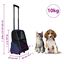 vidaXL Transportín plegable azul para mascotas, , large indicador imagen numero 5