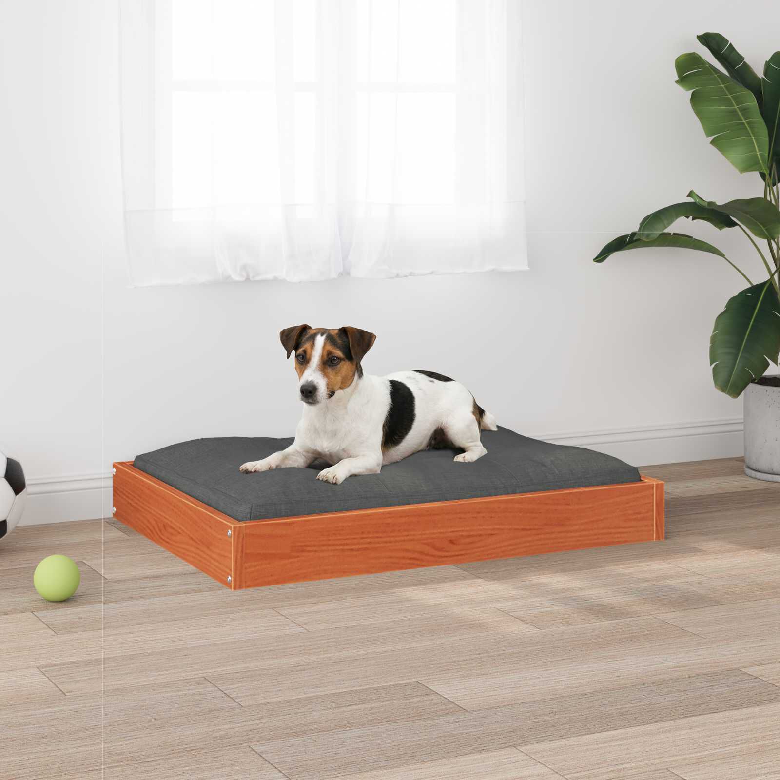 vidaXL Cama para Perros Madera Maciza Pino Sof&aacute; Asiento Mascota Multicolor, , large Imagen numero 15